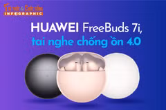 [INFOGRAPHIC] Huawei FreeBuds 7i, tai nghe chống ồn 4.0 