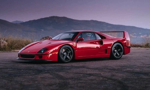 Siêu xe Ferrari F40 “siêu chất” với mâm HRE hàng thửa