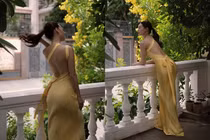 Cựu hot girl Hà Thành khoe bóng lưng trần nuột nà ở tuổi 32