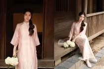 Gái xinh Trịnh Hà Vi ‘đốn tim’ với giao diện nàng thơ trong tà áo dài