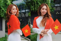 Du Uyên hóa nàng thơ, diện áo dài trắng tinh khôi mừng Quốc khánh