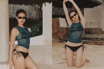 Vợ hot girl của Rhymastic gợi cảm trong loạt ảnh được ông xã làm phó nháy