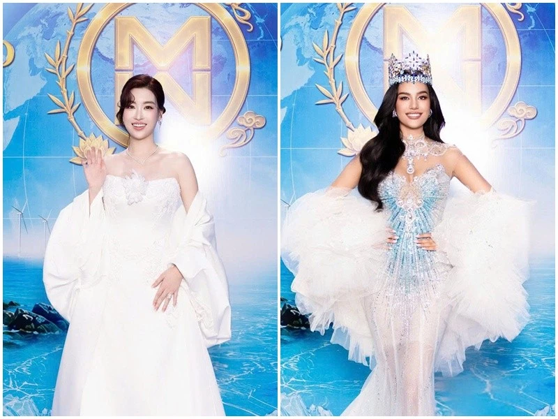 [GALLERY] Hoa hậu Đỗ Mỹ Linh khoe sắc trên thảm xanh chung kết Miss World