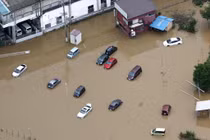 Mưa lớn kỷ lục ở miền Đông Nhật Bản