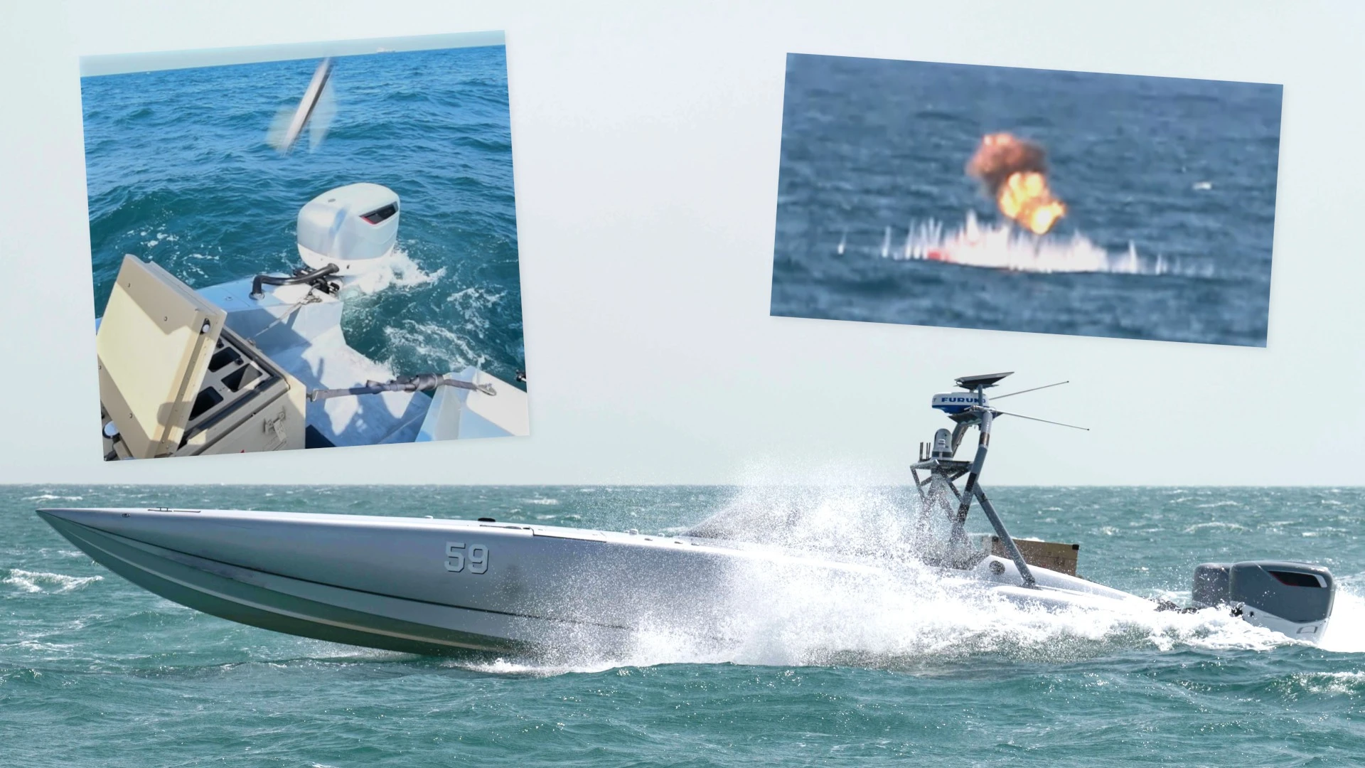 [GALLERY] Cận cảnh USV đã giải cứu các phi công trực thăng Mỹ bị Iran bắn hạ