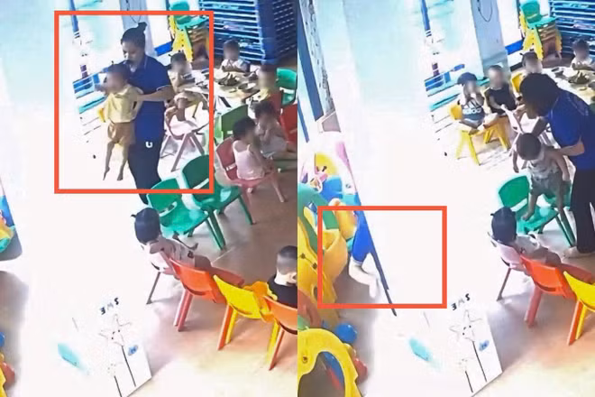 Xác minh vụ bé gần 2 tuổi bị cô giáo bạo hành ở cơ sở mầm non Thanh Liệt