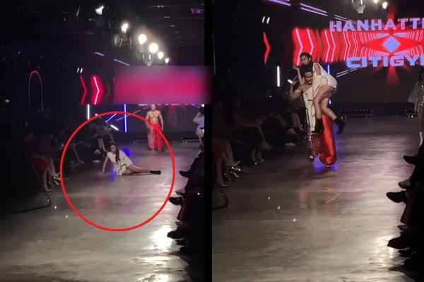 “Vồ ếch” trên sàn catwalk, hot girl “bắp cần bơ” bị tố chiêu trò
