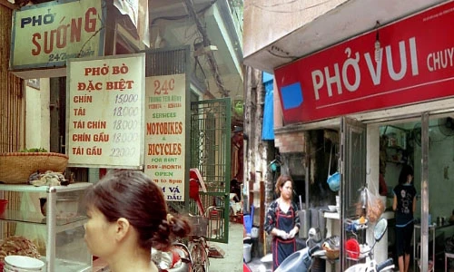 Những quán phở "sung sướng" ở Hà Nội