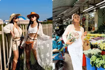 Hot face sao Việt: Chị em Thuý Hạnh chụp ảnh đẹp như tranh khi đến Trung Quốc