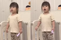 Khoảnh khắc đáng yêu của con gái Đỗ Mỹ Linh khiến dân mạng thích thú