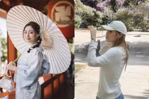 Hot face sao Việt: Lương Thuỳ Linh diện kimono Nhật Bản