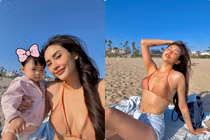 Võ Hoàng Yến diện bikini khoe dáng nuột nà sau hơn 10 tháng sinh con