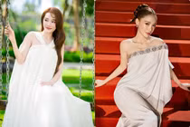 Nhã Phương giấu bụng bầu lần ba cực khéo với gu thời trang tinh tế
