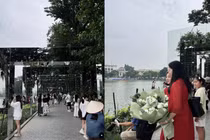 [GALLERY] Không gian nghệ thuật mới bên hồ Gươm hút khách cuối tuần