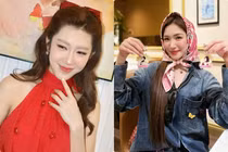 Hot face sao Việt: Thuý Ngân diện váy tone đỏ rực dịp đầu năm mới