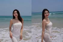 'Mẹ bỉm sữa' Quỳnh Châu khoe dáng quyến rũ, đẹp không kém thời son rỗi
