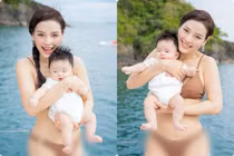 Phương Trinh Jolie diện "2 mảnh", khoe dáng bên con mới sinh
