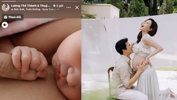 [GALLERY] Lương Thế Thành - Thúy Diễm đón con gái thứ hai