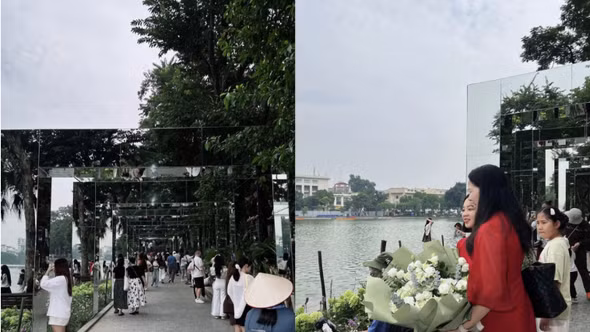 [GALLERY] Không gian nghệ thuật mới bên hồ Gươm hút khách cuối tuần