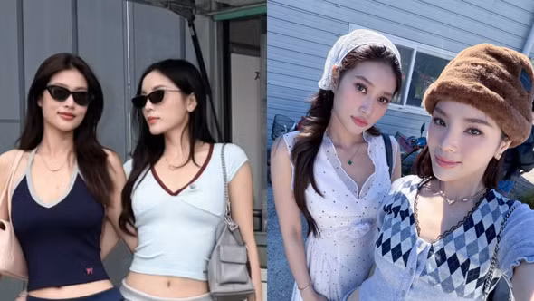[GALLERY] Kỳ Duyên - Thiên Ân 'như sinh đôi' khi du lịch Hàn Quốc