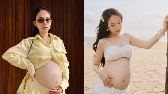 [GALLERY] Con gái Minh Nhựa khoe ảnh bầu lần 5 đẹp rạng rỡ