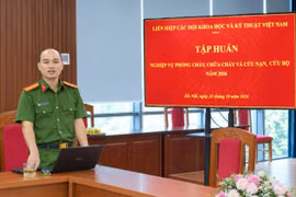 VUSTA tập huấn kỹ năng phòng cháy, chữa cháy và cứu nạn, cứu hộ 