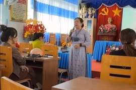 Phụ huynh bức xúc khi phát hiện thịt heo chuyển màu xanh đưa vào trường học