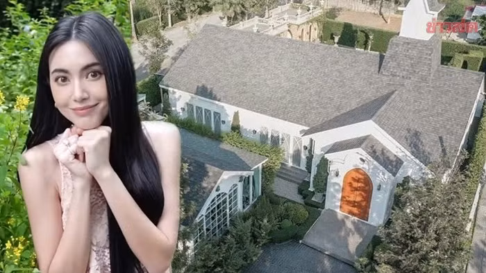 Bên cạnh bộ sưu tập hàng hiệu, siêu xe sang trọng, Mai Davika còn nắm trong tay nhiều bất động sản có giá trị lớn. Nổi bật nhất là tòa dinh thự rộng 8.000m2 được cô mua vào đầu năm 2023. Ảnh: Khaosod