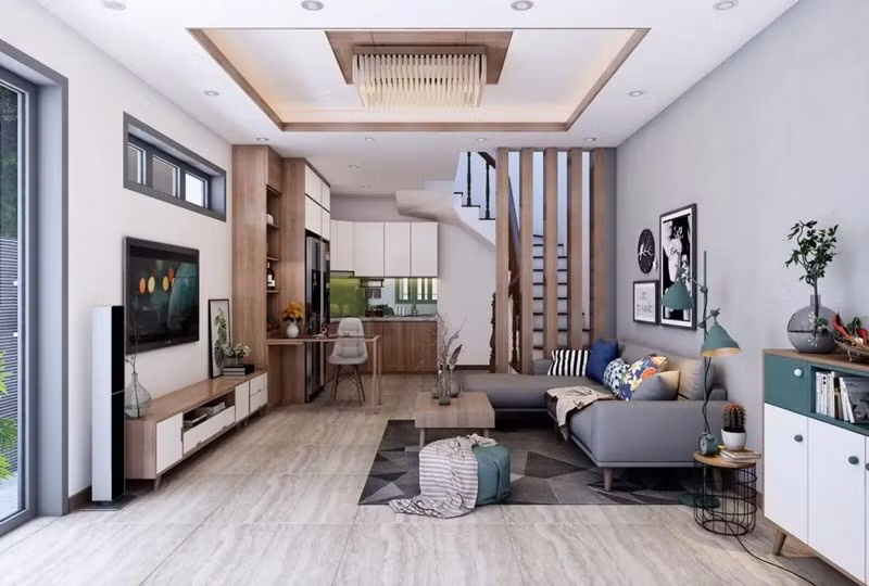 Dự đoán, năm 2026 sẽ ghi nhận sự thống trị của xu hướng không gian mở, trong đó phòng bếp liên thông với phòng khách tạo dòng chảy sinh hoạt liền mạch. Ảnh: Noithatlanha