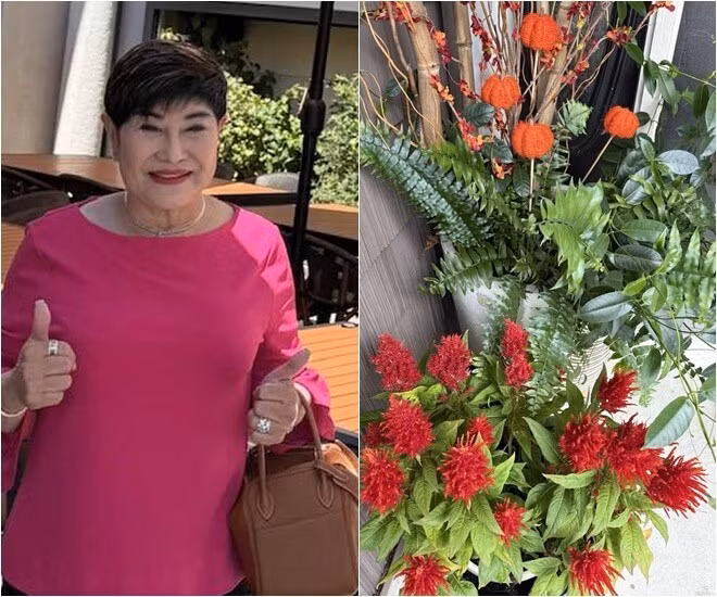 Mới đây, bầu show Liên Phạm - vợ cũ Đàm Vĩnh Hưng chia sẻ khung cảnh đầu thu trước cửa căn nhà ở Atlantic (Mỹ) khiến nhiều người thích thú. Ảnh: FBNV