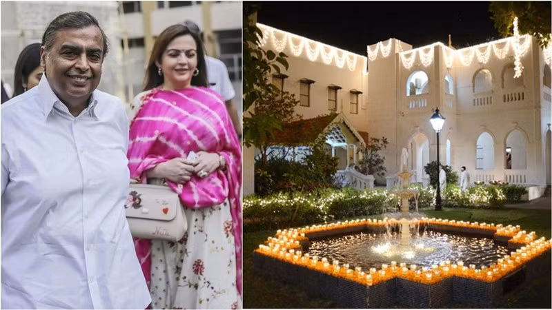 Gia đình Ambani còn sở hữu một dinh thự 100 năm tuổi từ tổ tiên ở Chorwad, thuộc quận Junagadh của tiểu bang Gujarat, Ấn Độ. Ảnh: GQ India