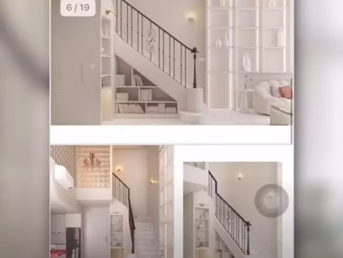 Luna Đào cho biết, đây là một căn duplex nho nhỏ. Ảnh chụp màn hình