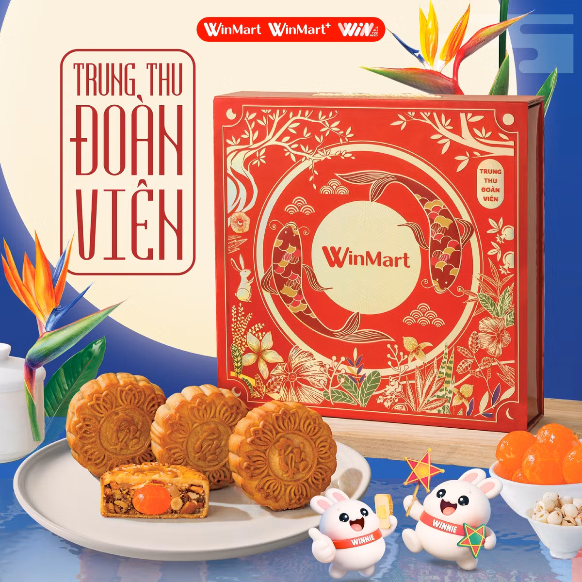 Tại WinMart, khách hàng được giảm 30% với các sản phẩm Bánh trung thu WinMart 2025. Ảnh: Siêu Thị WinMart