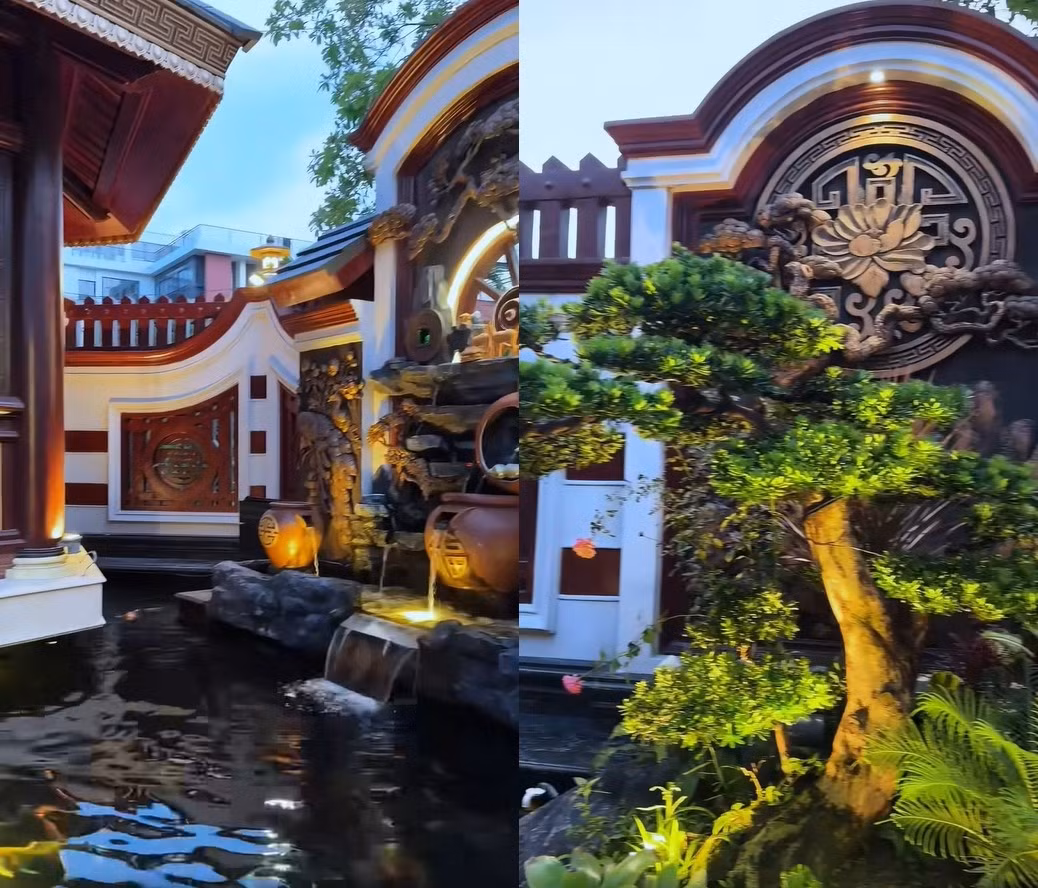 Một góc khác trong khuôn viên biệt thự. Ảnh: chụp màn hình