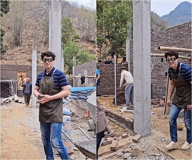 Trên trang cá nhân, Hà Việt Dũng thường xuyên chia sẻ về cơ ngơi đang được xây dựng tại Phú Thọ (Hòa Bình cũ). Ảnh chụp màn hình