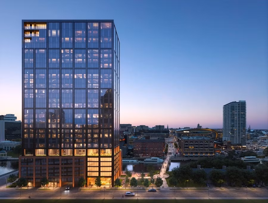 Tòa nhà mang tên Neutral Edison nằm ở Milwaukee, bang Wisconsin (Mỹ) do Tập đoàn Neutral phát triển và Michael Green thiết kế. Ảnh: Archpaper