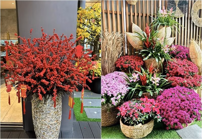 Từng góc nhỏ trong nhà đều ngập tràn không khí mùa xuân. Ảnh: FBNV