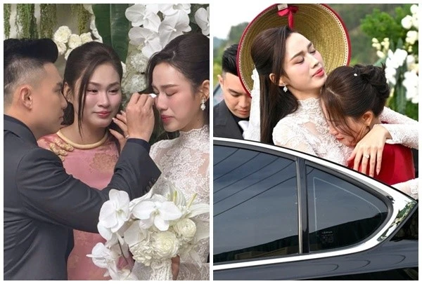 Hoa hậu Đỗ Thị Hà hạnh phúc trong ngày cưới