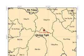Quảng Ngãi ghi nhận 5 trận động đất trong đêm, mạnh nhất 3,4 độ