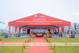 Hợp lực khởi công dự án khu lưu trú công nhân viên và kinh doanh dịch vụ công cộng Goertek