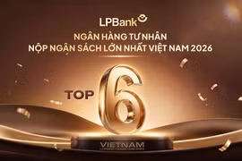 LPBank vào Top 6 ngân hàng tư nhân nộp ngân sách lớn nhất