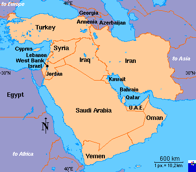 Cùng nằm ở khu vực Trung Đông, nhưng khoảng cách địa lý giữa Israel và Iran là quá xa nhau. Cự ly từ thủ đô Tel Aviv của Israel đến thủ đô Tehran của Iran là 2.000 km. Vượt quá tầm bay của tất cả các loại chiến đấu cơ của Israel.