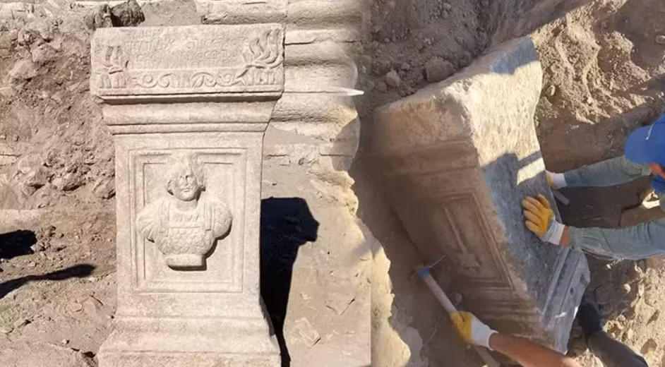 Và bàn thờ này cũng là di tích thuộc về người La Mã cổ đại. Ảnh: @Đại học Selçuk.