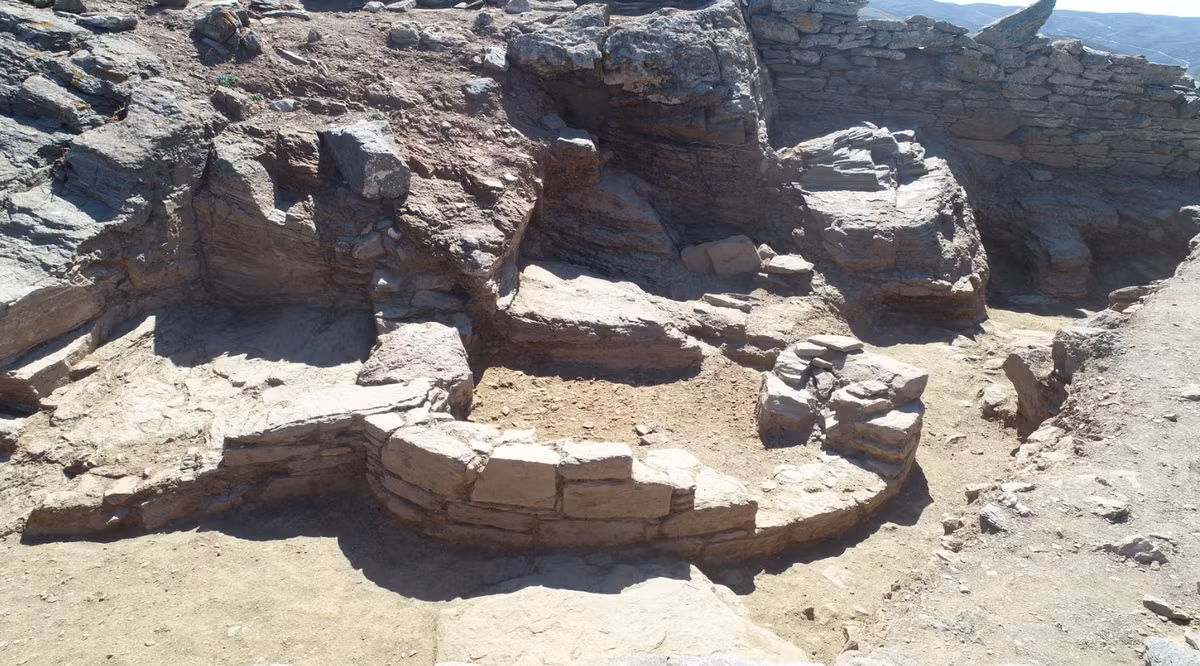 Thành phố cổ Acropolis này còn có Khu phức hợp đền thờ được xây dựng ở phía bắc cao nguyên nhìn ra đại dương. Ảnh: @Bộ Văn hóa Hy Lạp.