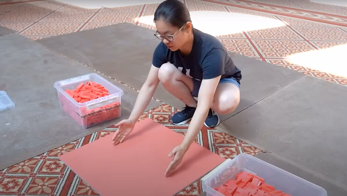 Lấy cảm hứng từ bộ môn domino, cô đã bắt đầu xây dựng một kênh YouTube có tên là Hevesh5 thu hút hơn 4,3 triệu người đăng ký. Khi cô trở nên nổi tiếng nhờ những sáng tạo domino tuyệt vời của mình, cô đã có được những cơ hội đáng chú ý, chẳng hạn như hợp tác trong một bộ phim với Will Smith và xuất hiện trên The Tonight Show với Jimmy Fallon. Ảnh: @guinnessworldrecords.
