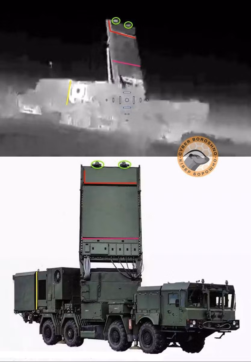 Trạm radar của hệ thống phòng không S-400 Triumph bị phá hủy này vốn dĩ là một thành phần quan trọng trong mạng lưới phòng không của Nga. Ảnh: @Lực lượng tác chiến đặc biệt của Ukraine.