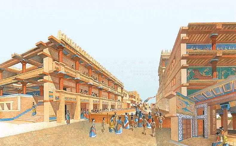 Người Minoan đã xây dựng những công trình kiến ​​trúc khổng lồ mà những nhà khảo cổ gọi là cung điện Minoan. Nghiên cứu sau này cho thấy, chúng phục vụ nhiều mục đích tôn giáo và kinh tế khác nhau chứ không chỉ là nơi ở của hoàng gia, mặc dù vai trò chính xác của chúng trong xã hội Minoan vẫn là vấn đề đang được tranh luận. Ảnh: @Bộ Văn hóa Hy Lạp.