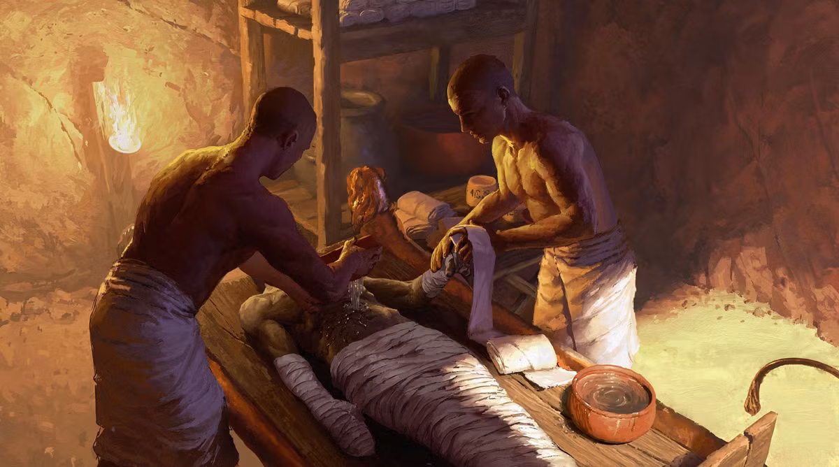 Từ trước tới nay, văn hóa thực hành ướp xác được coi là nghi lễ kỳ lạ chủ yếu liên quan đến nền văn hóa Ai Cập cổ đại hoặc Nam Mỹ. Ảnh: @ Clements Library.