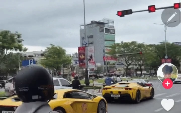 Dàn siêu xe của “bà trùm” thẩm mỹ ngang nhiên vượt đèn đỏ 