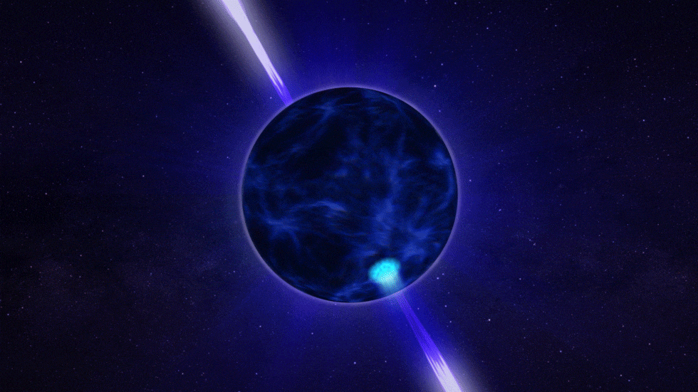 3. Pulsar – ngọn hải đăng vũ trụ. Pulsar là sao neutron quay nhanh, phát ra chùm bức xạ đều đặn như tín hiệu vô tuyến từ ngọn hải đăng. Ảnh: Pinterest.
